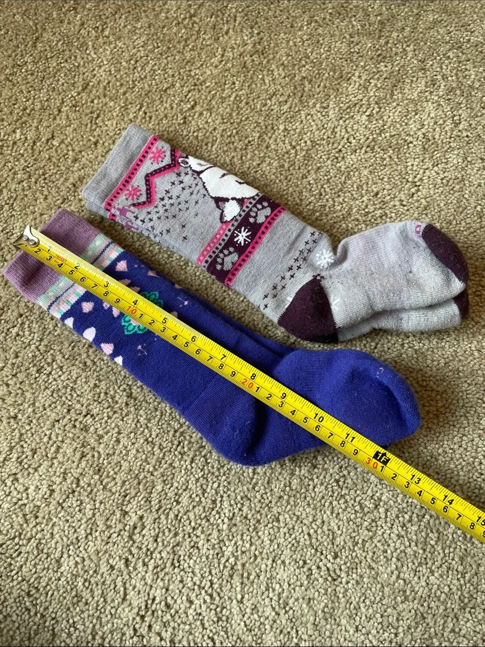 Smartwool Kids' Merino Wool Knee-High Socks Set 6-8 Years Outdoor Hiking 2 Pair